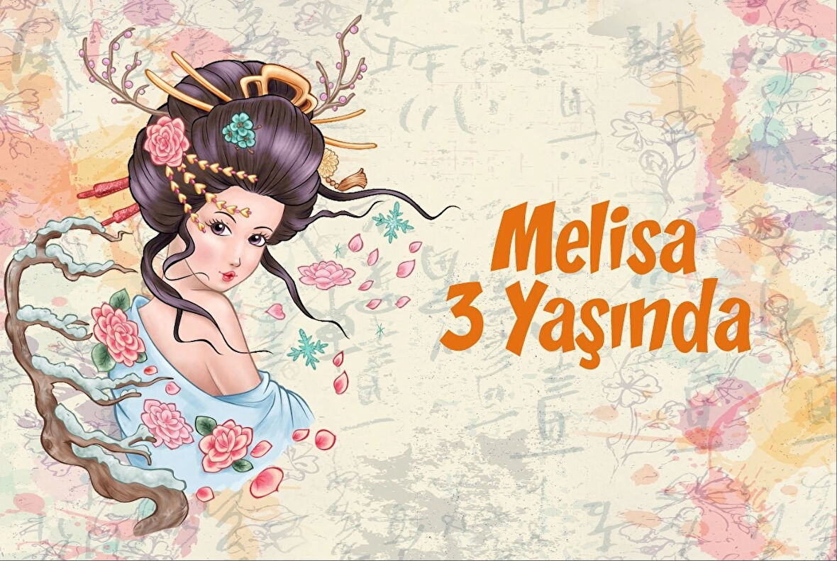 Asya Temalı Doğum Günü Afişi 70X100 cm