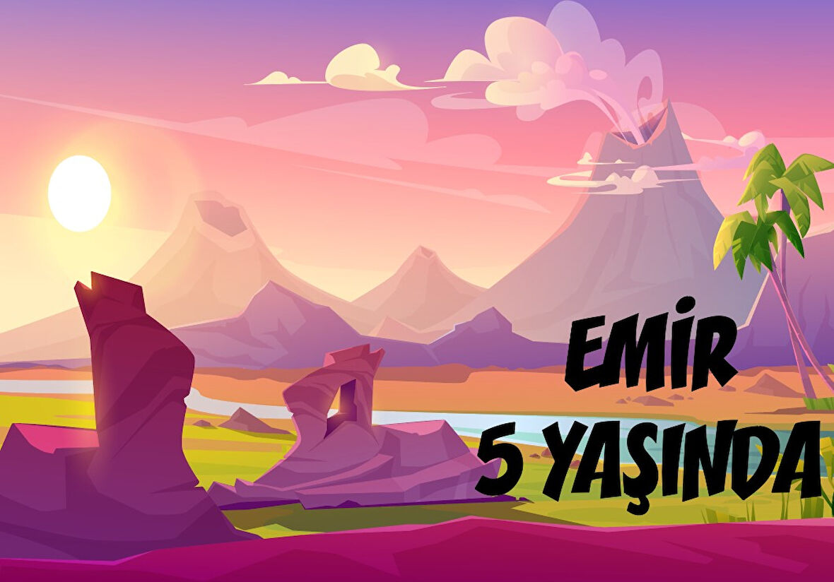 Yanardağ Temalı Doğum Günü Afişi - 50x70 Cm