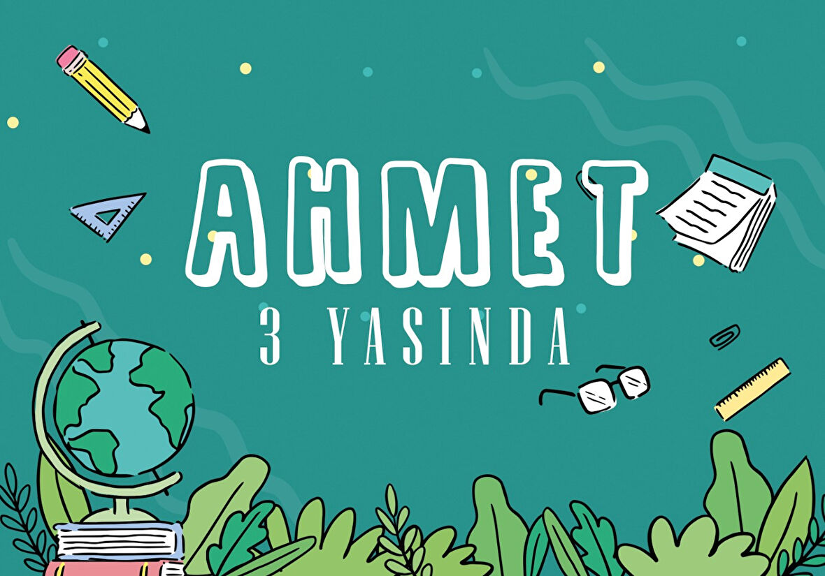 Okul Temalı Doğum Günü Afişi - 70x100 Cm