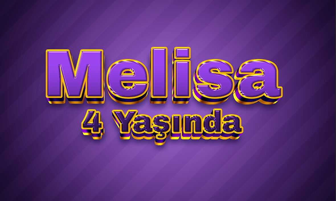 Mor ve Gold Doğum Günü Afişi - 70x100 Cm