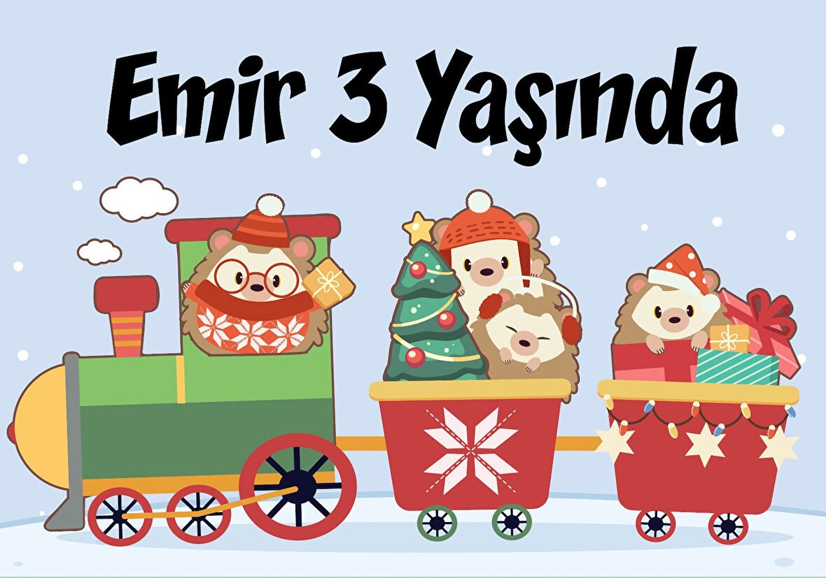 Trendeki Hayvanlar Doğum Günü Afişi - 35x50 Cm