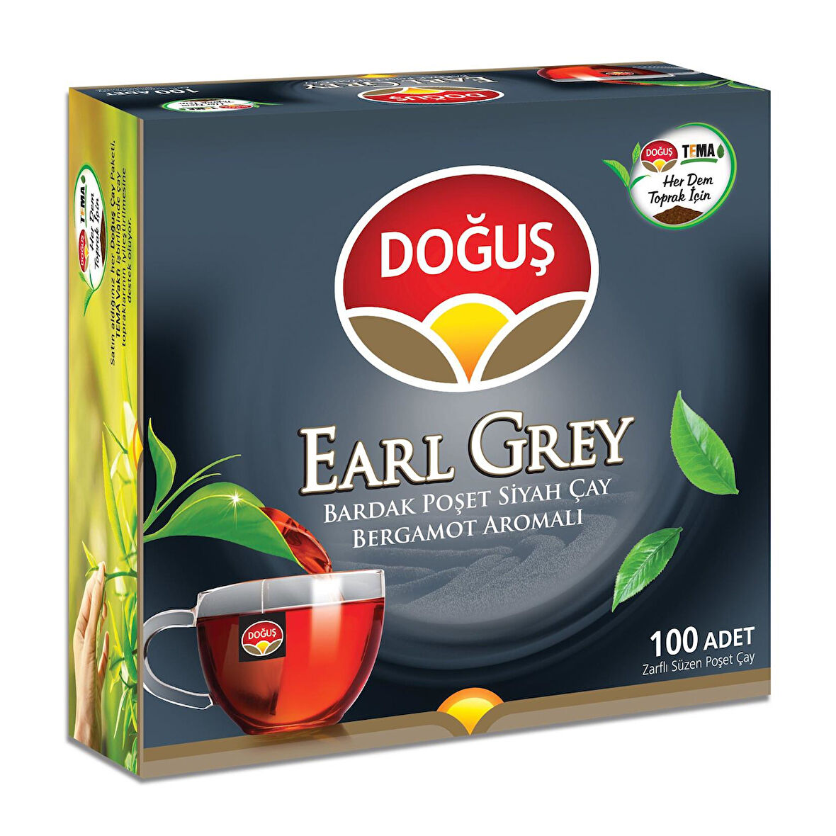 Doğuş Earl Grey Bardak Poşet Çay 100 Adet