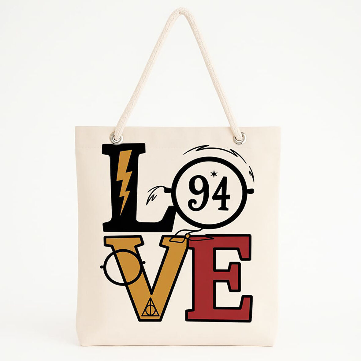 LOVE Harry Potter Baskılı Plaj Çantası