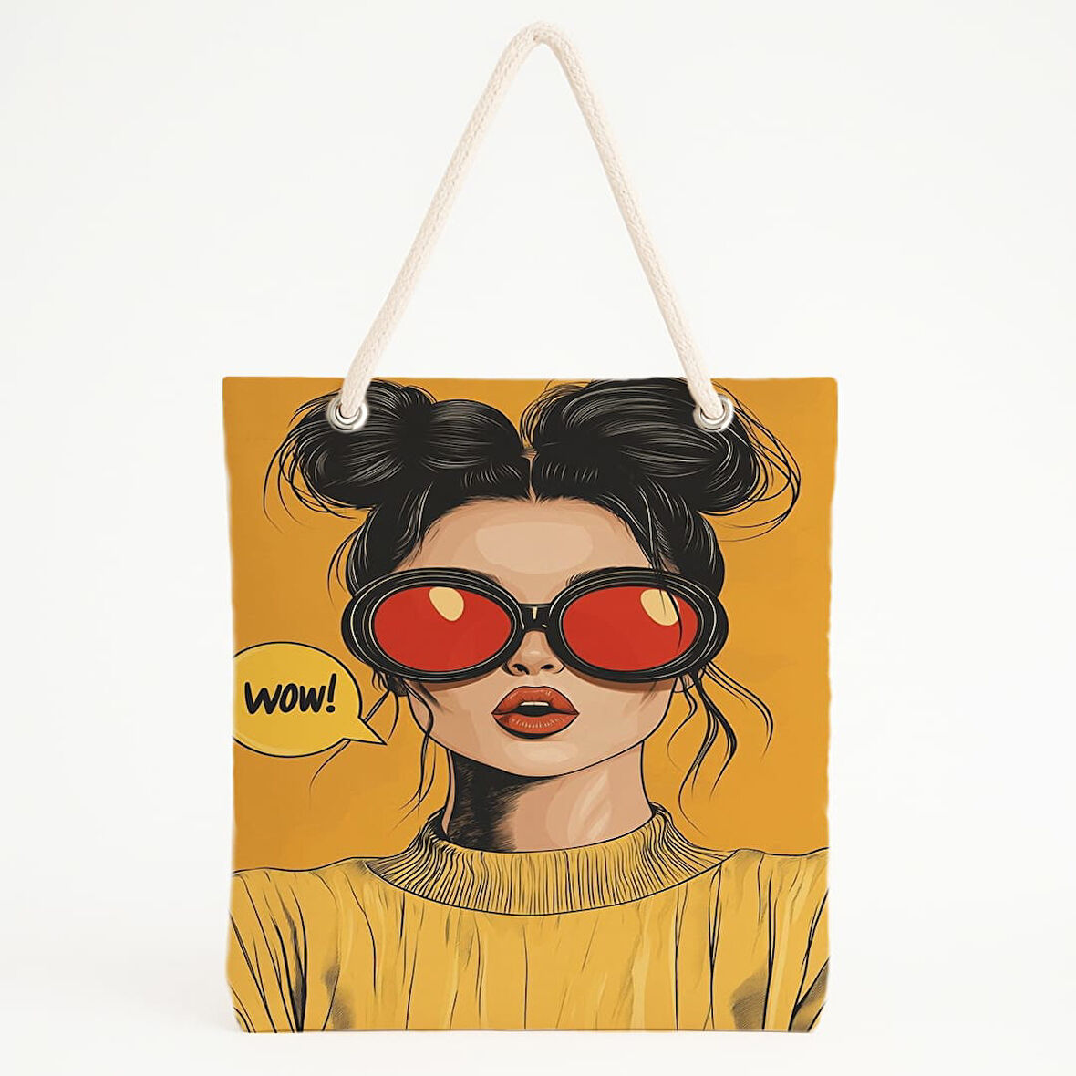 WOW! Balonlu Sarı Plaj Çantası