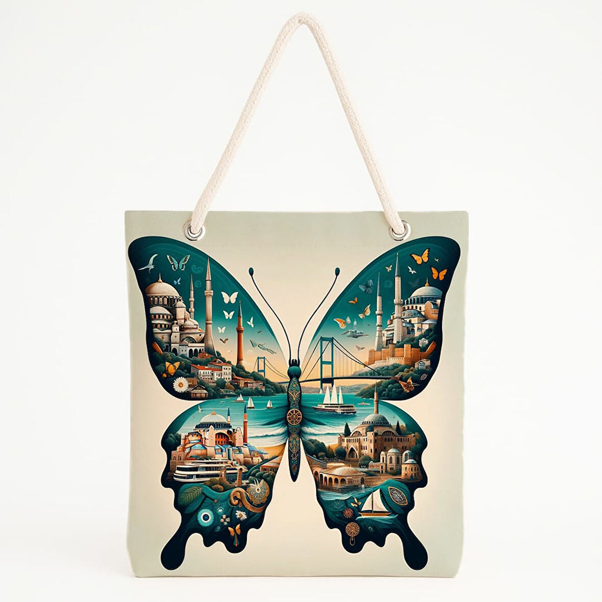 İstanbul Kanatlı Kelebek Plaj Çantası