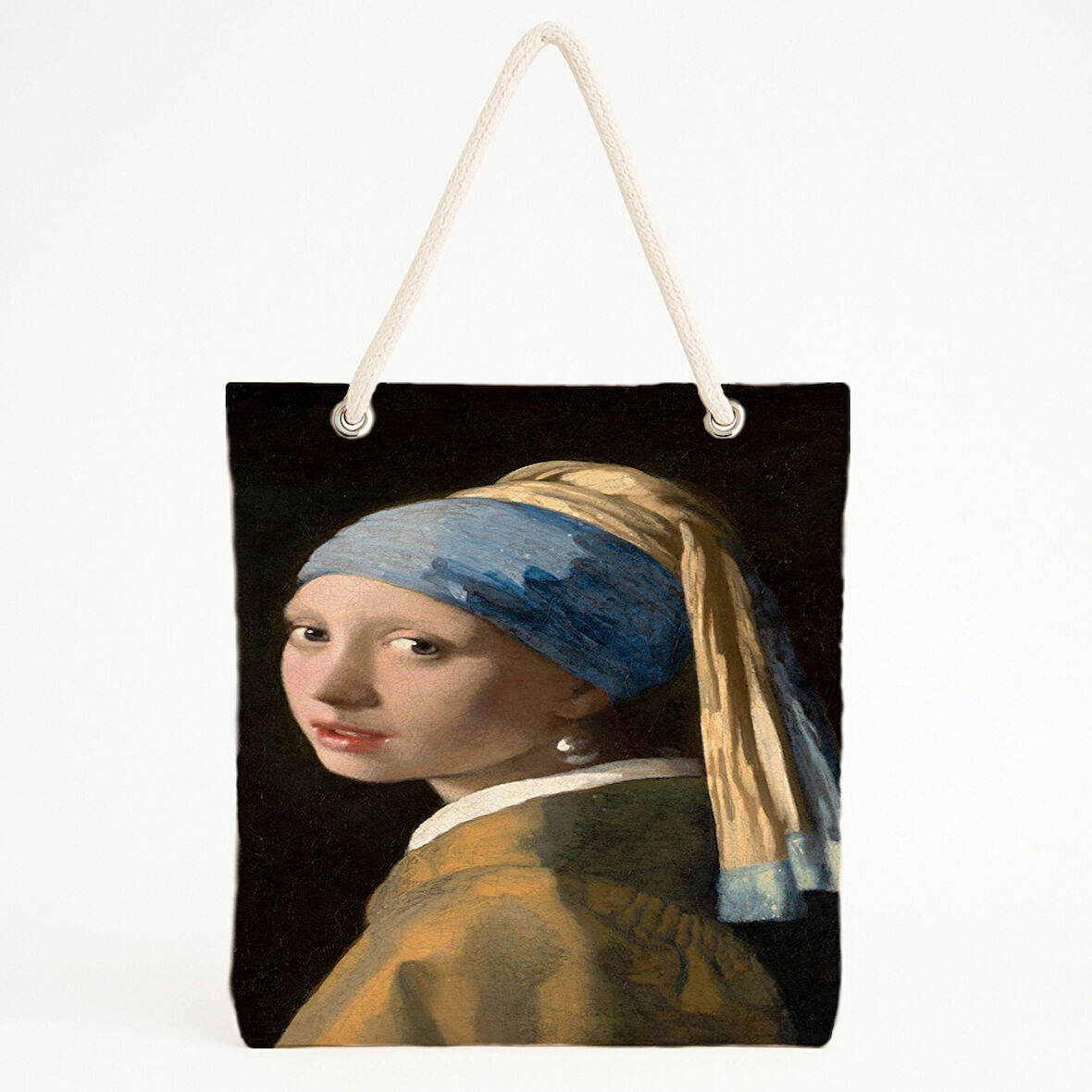 İnci Küpeli Kız Plaj Çantası