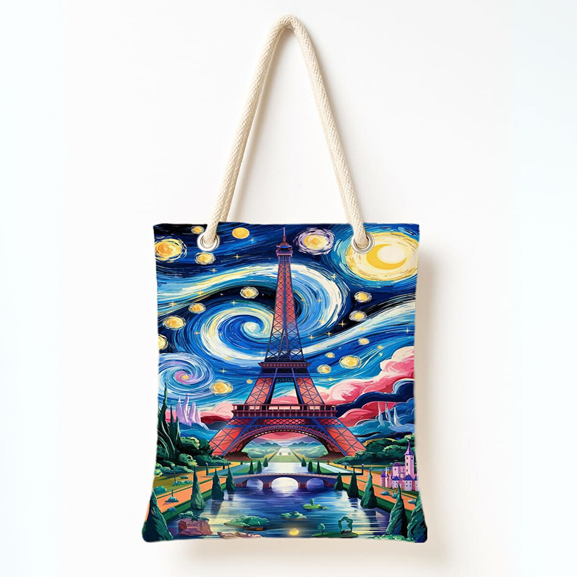 Yıldızlı Paris Omuz Çantası