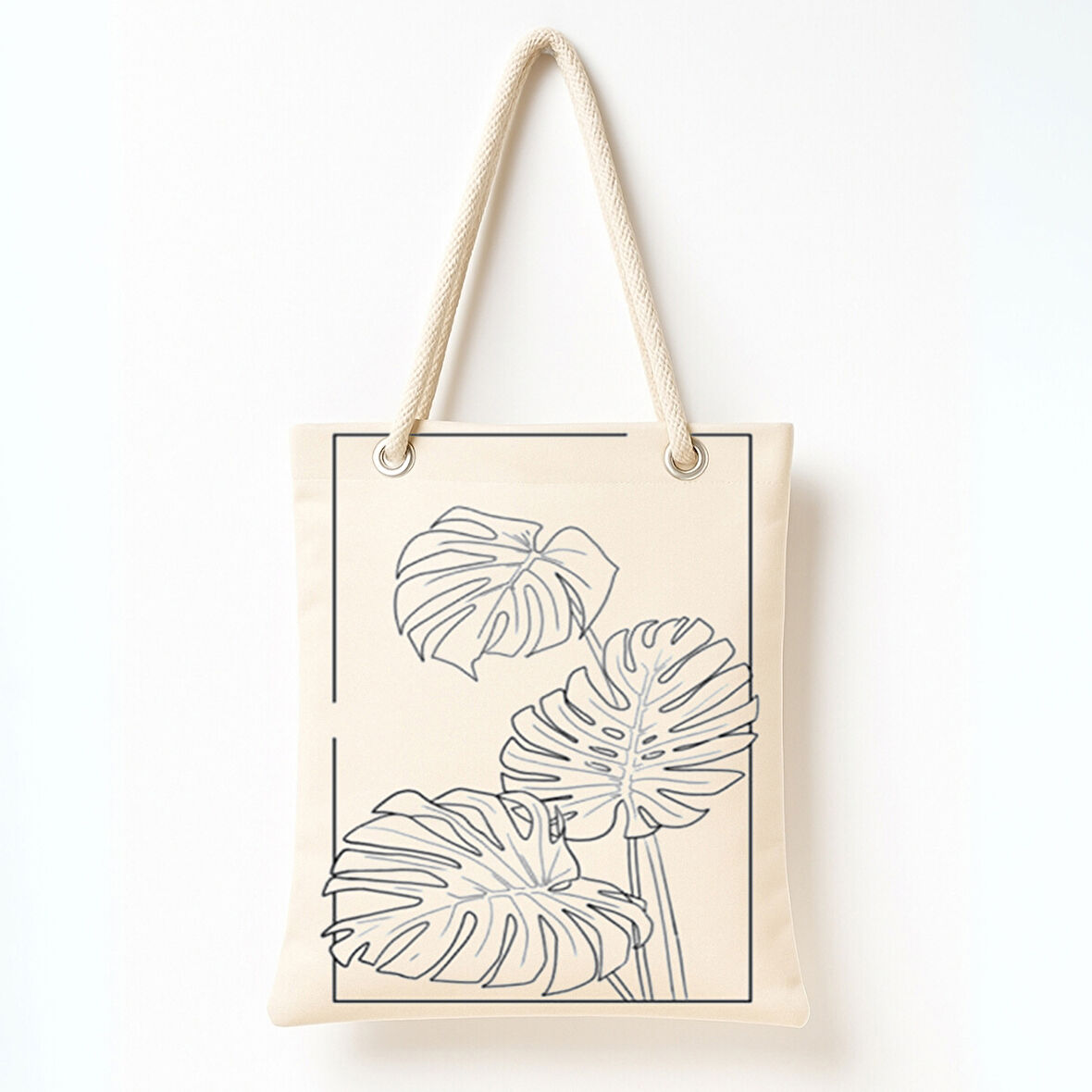 Monstera Çerçevesi Omuz Çantası