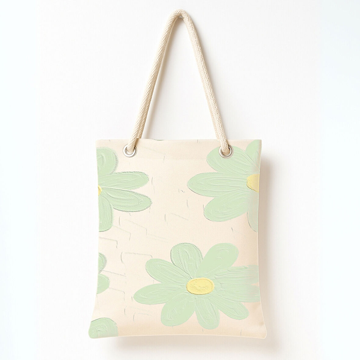 Yeşil Çiçekler Omuz Çantası