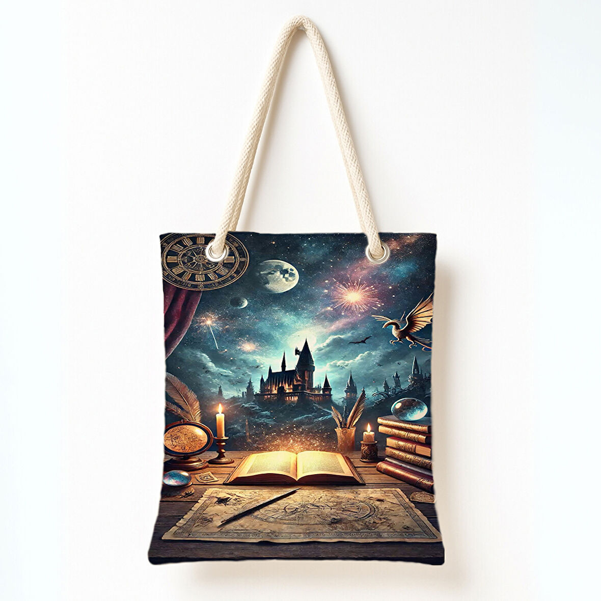 Yıldızlı Büyü Sahnesi Omuz Çantası