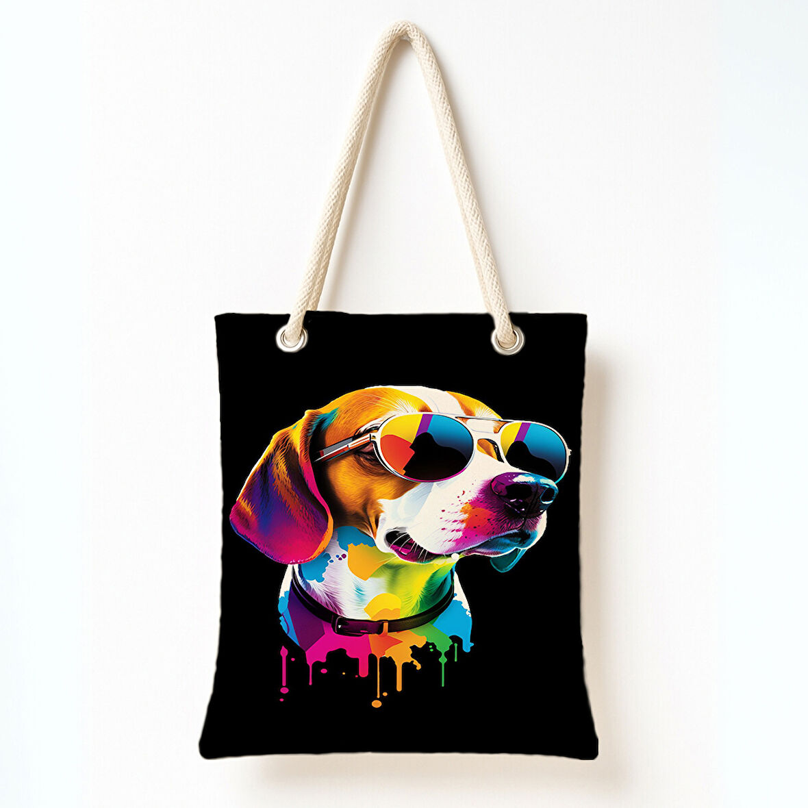 Renkli Beagle Tarzı Omuz Çantası