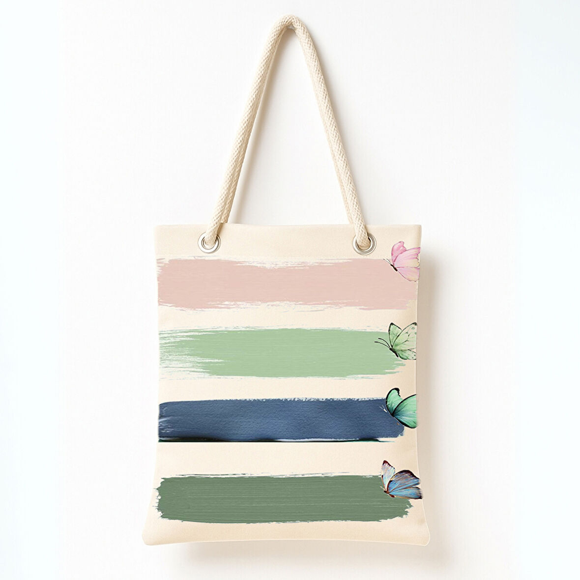 Kelebek Fırçası Eskizi Omuz Çantası