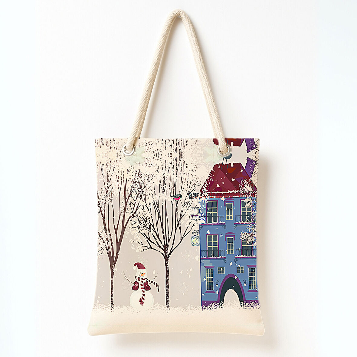 Kış Bahçesi Eskizi Omuz Çantası