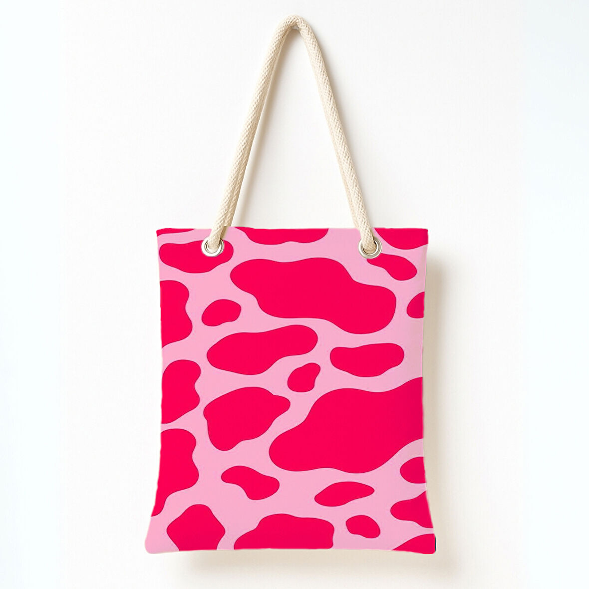 Kırmızı Benekli Pembe Omuz Çantası