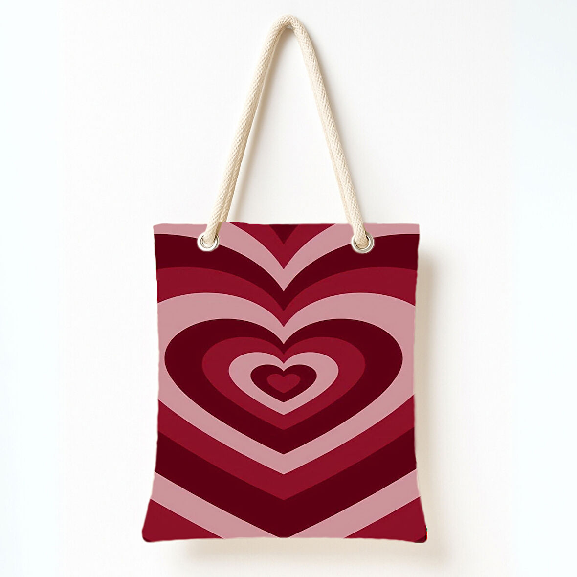 Kalp Dalgası Deseni Omuz Çantası