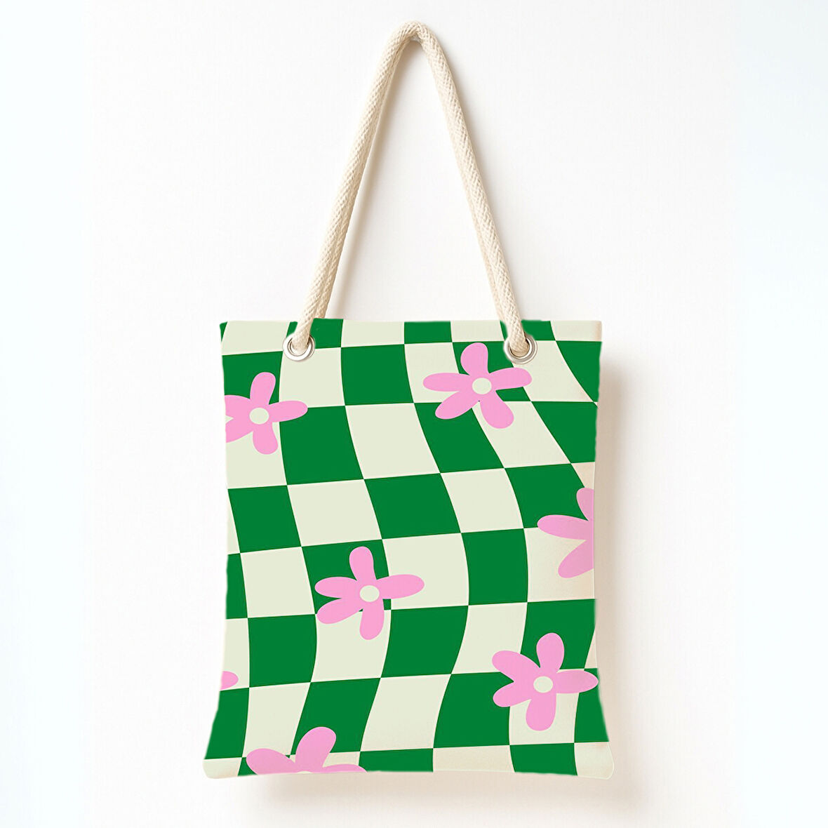 Dalgalı Çiçek Bahçesi Omuz Çantası