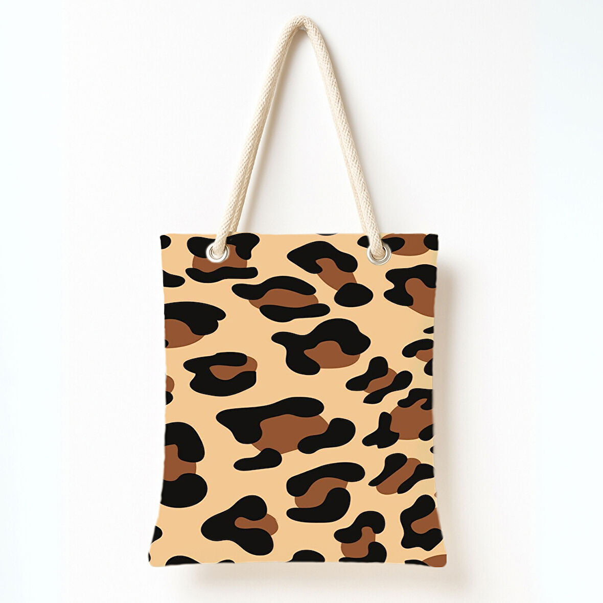 Klasik Leopar Deseni Omuz Çantası