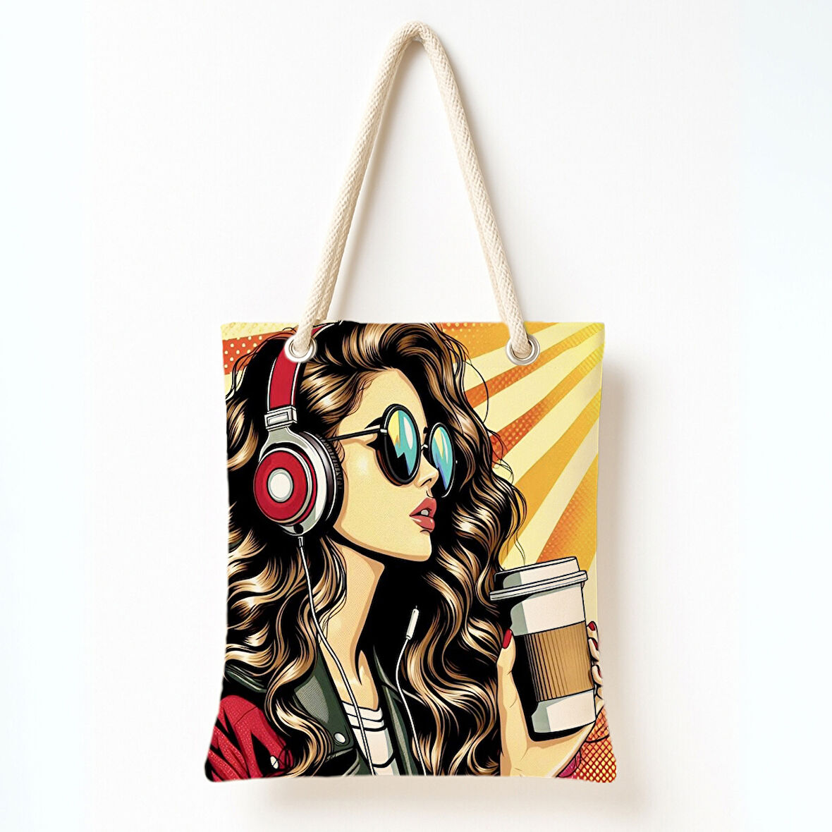 Müzikli Şehir Rüyası Omuz Çantası