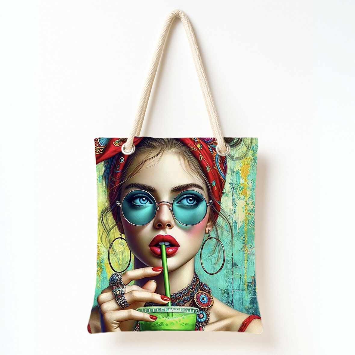 Bohem Tropik Bakış Omuz Çantası