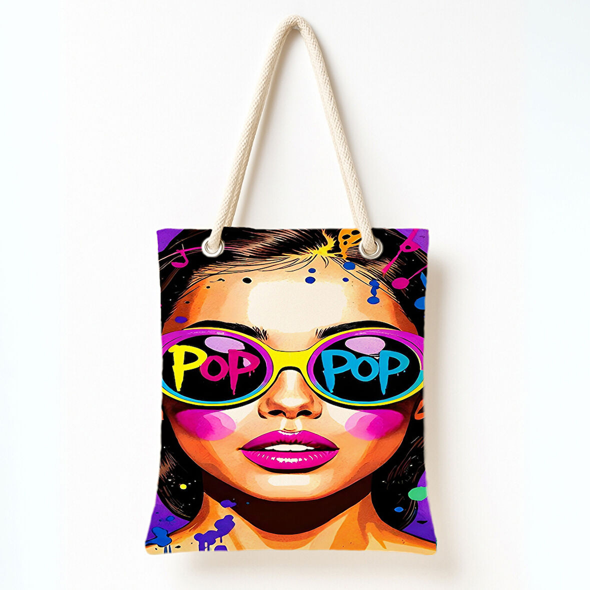 Pop-Art Renk Patlaması Omuz Çantası