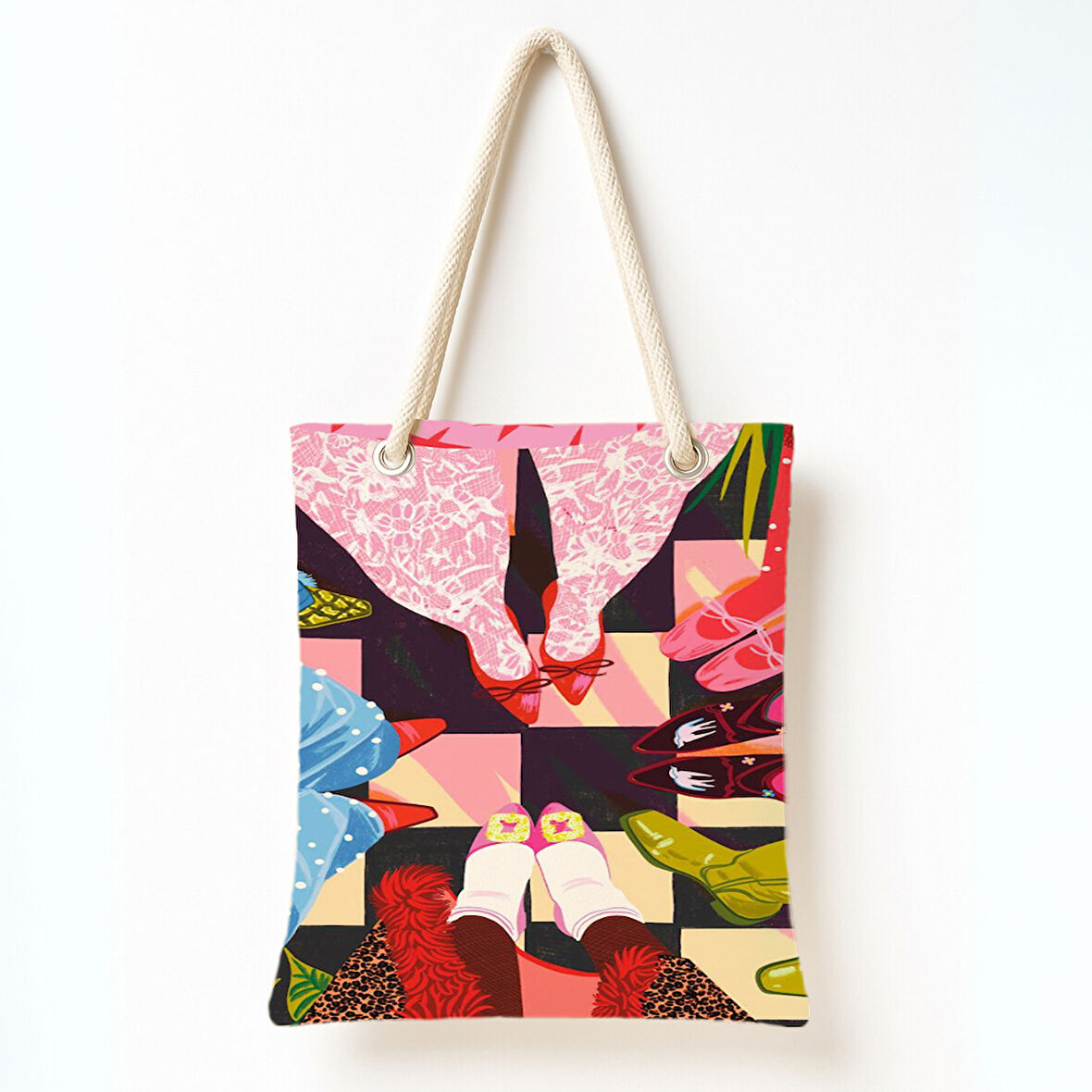 Ayakkabı Çemberi Portresi Omuz Çantası