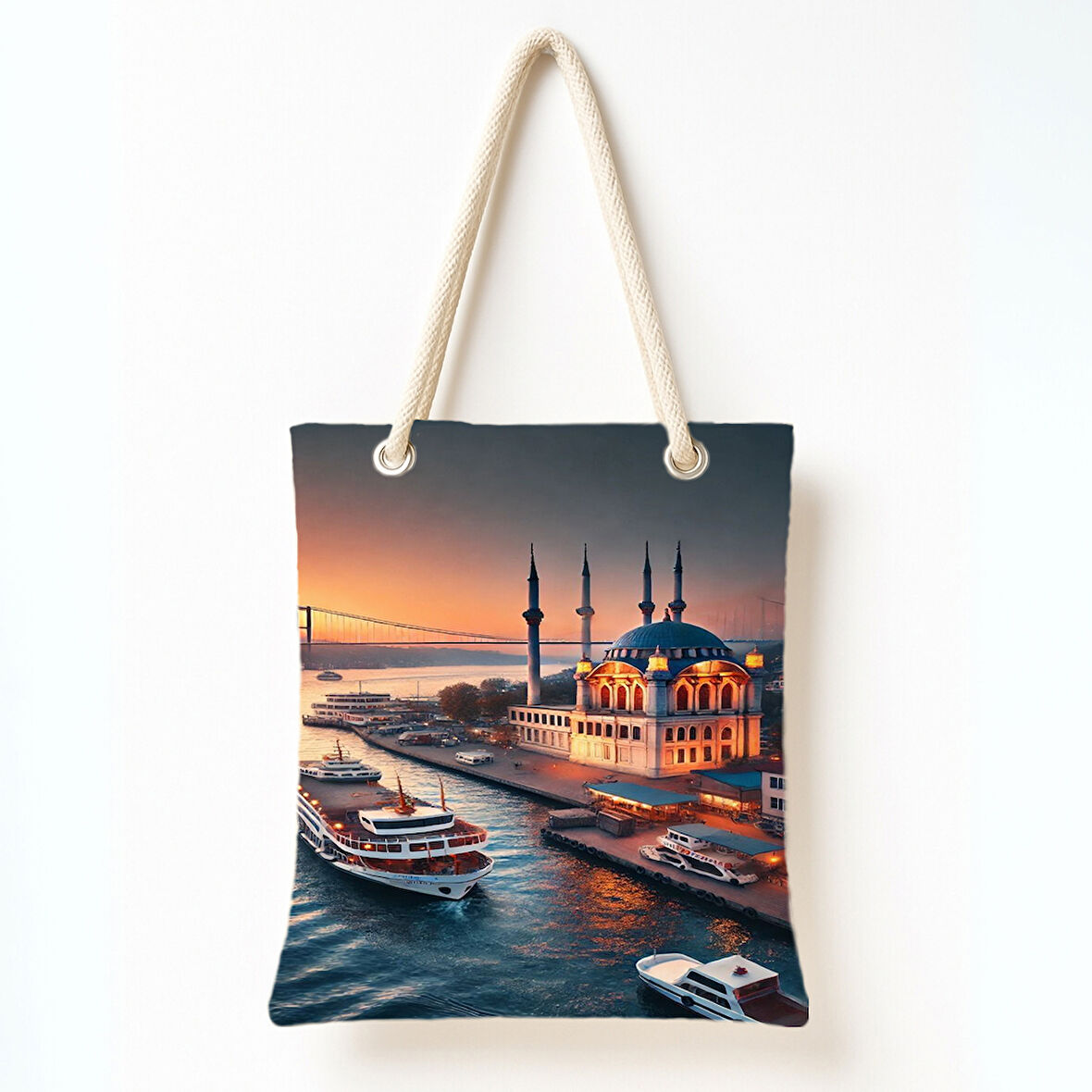 Boğaz Gün Batımı Omuz Çantası