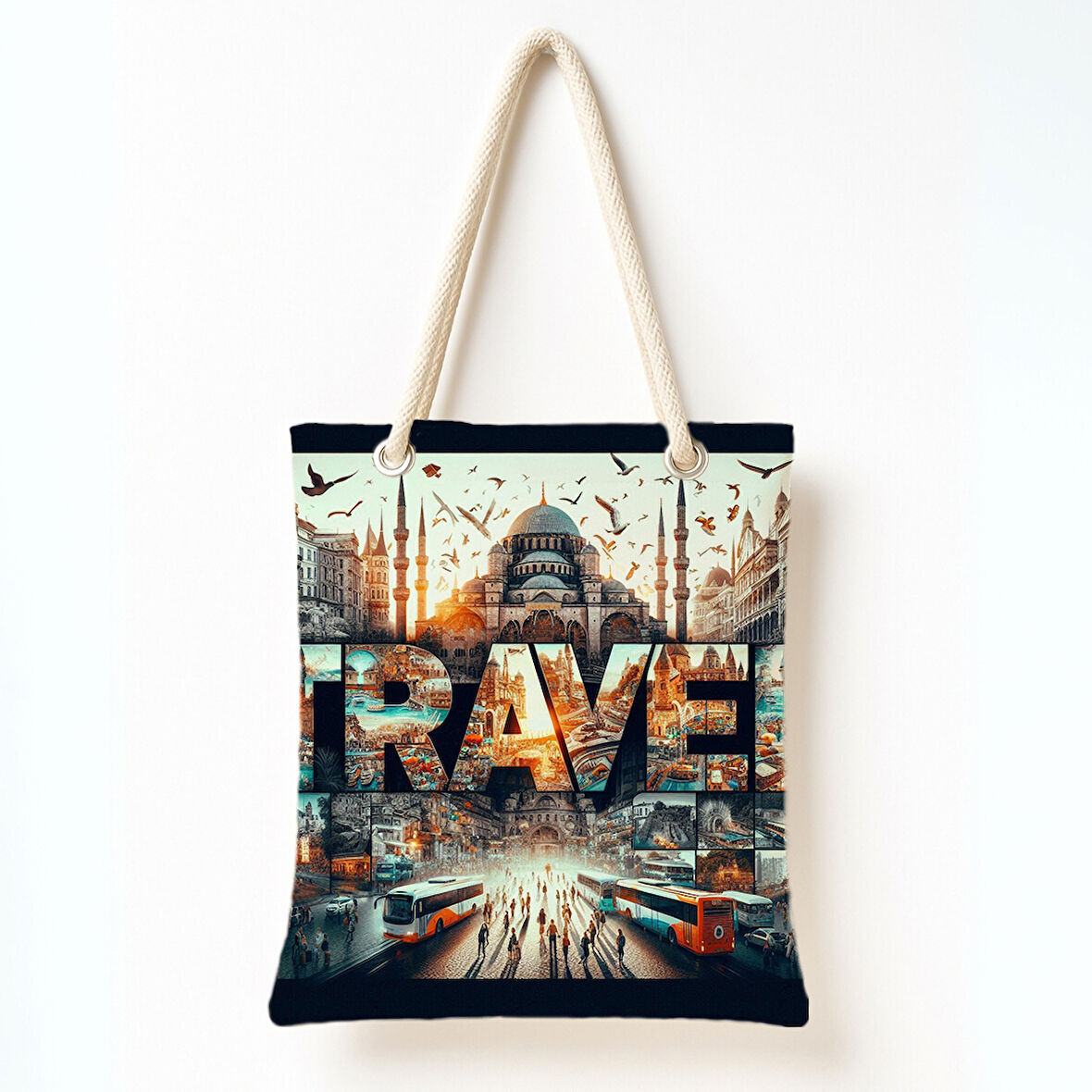 Şehirli Seyahat Rüyası Omuz Çantası