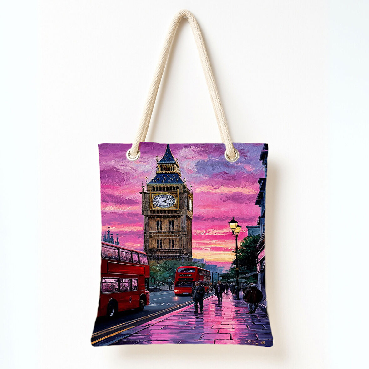 Londra Günbatımı Rüyası Omuz Çantası