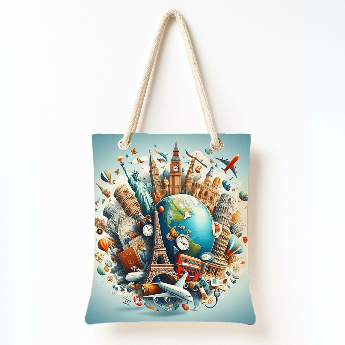 Küresel Keşif Rüyası Omuz Çantası