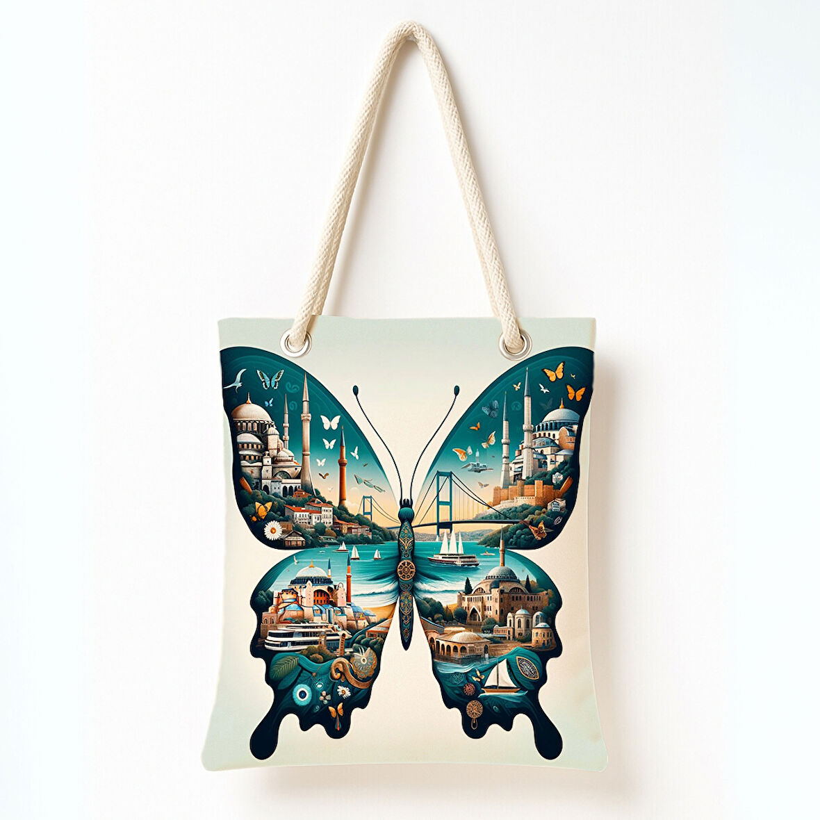 Şehirli Kelebek Rüyası Omuz Çantası