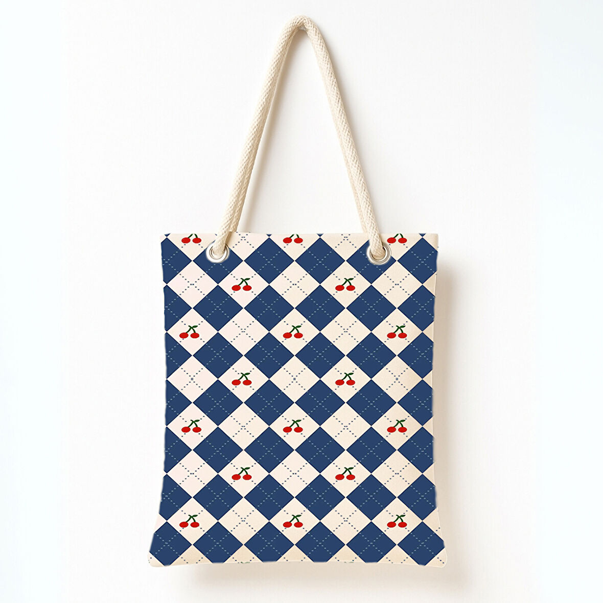 Kirazlı Desen Rüyası Omuz Çantası