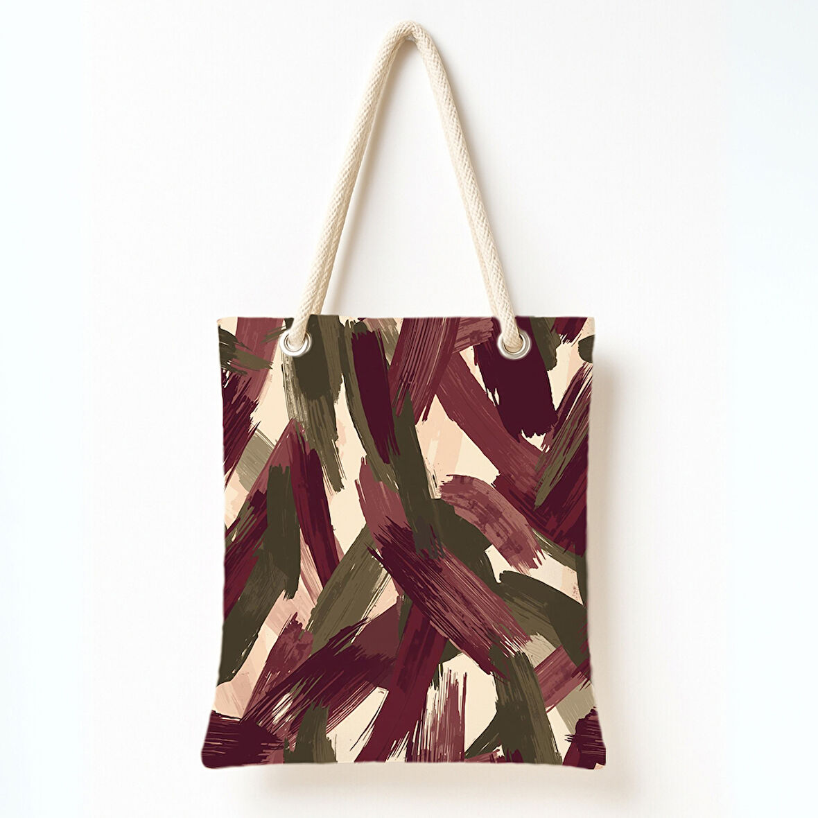 Soyut Fırça Rüyası Omuz Çantası