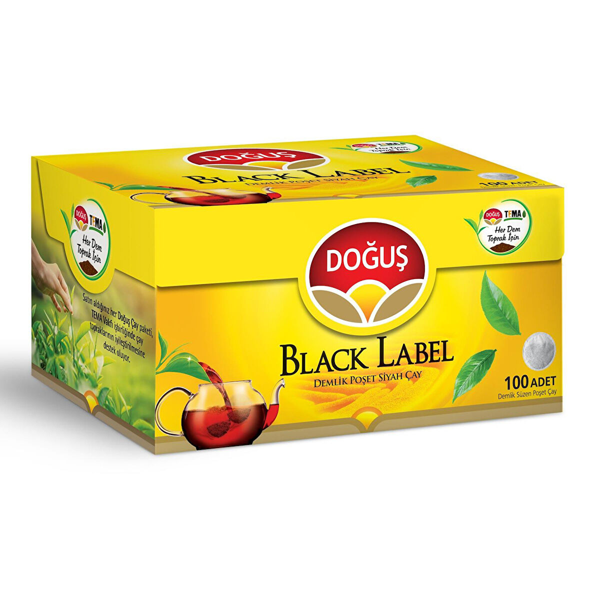 Doğuş Black Label Demlik Poşet Çay 100 Adet