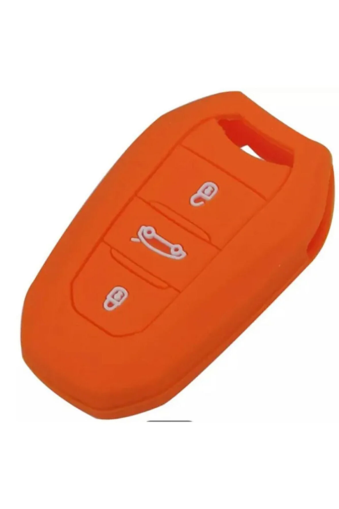 Citroen C5 Aircross Anahtar Koruyucu Kılıf Sustasız Anahtarsız Çaliştırma Modeli Turuncu