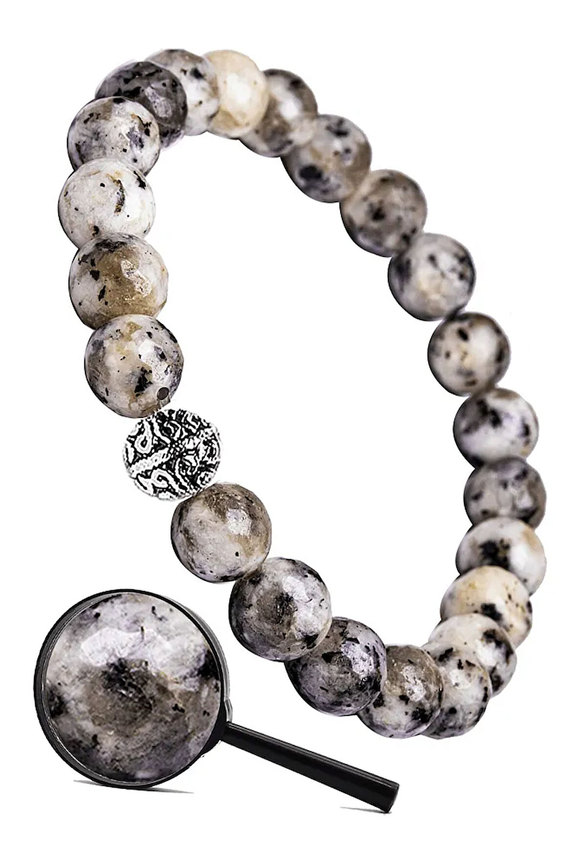 Sertifikalı Gümüş Aparatlı Fasetli Ay Taşı Bileklik