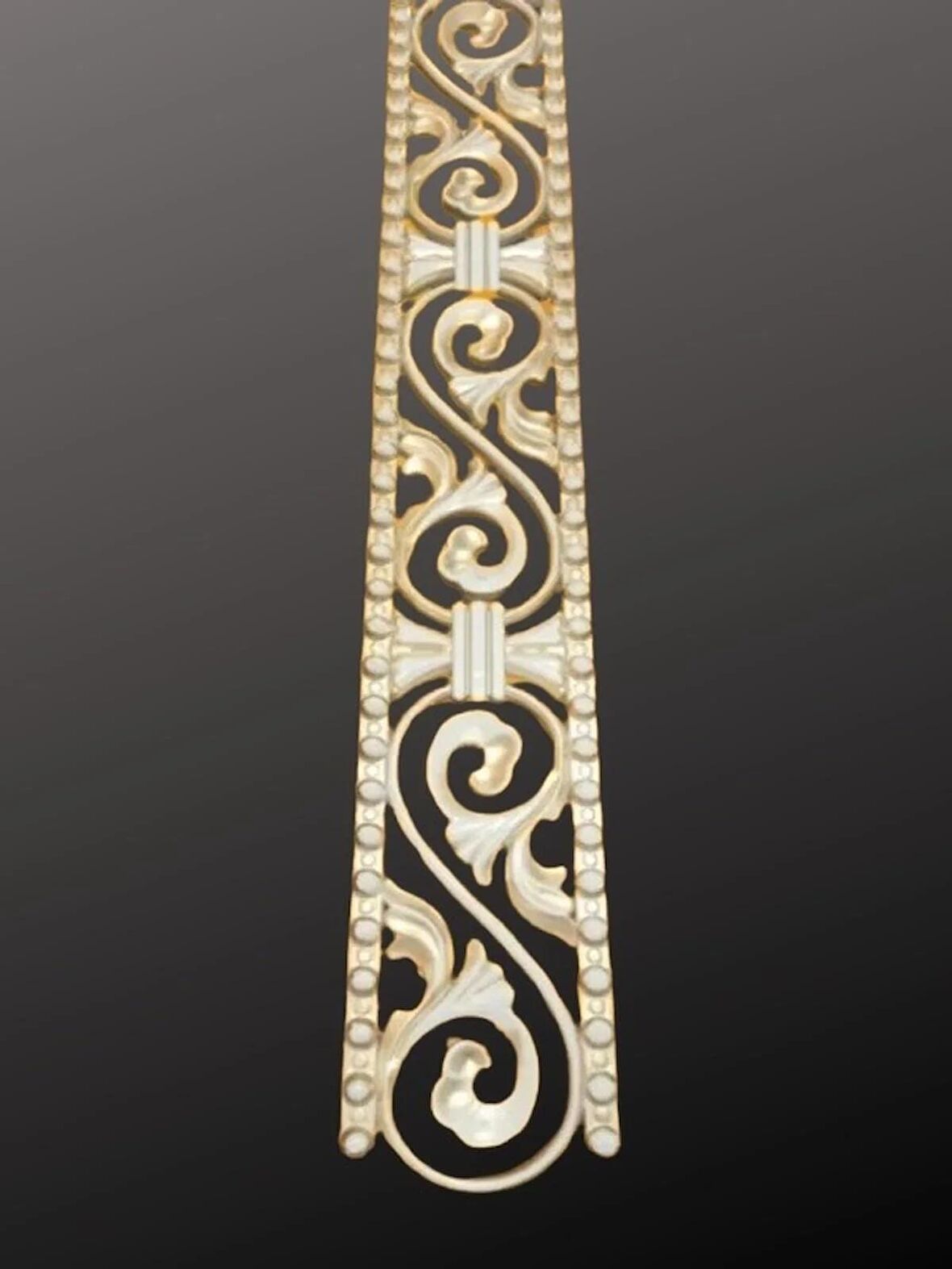Poliüretan Dekoratif Duvar&Tavan Çıta Bordürü - Bronz Renk (EN:10 CM-BOY:100 CM)