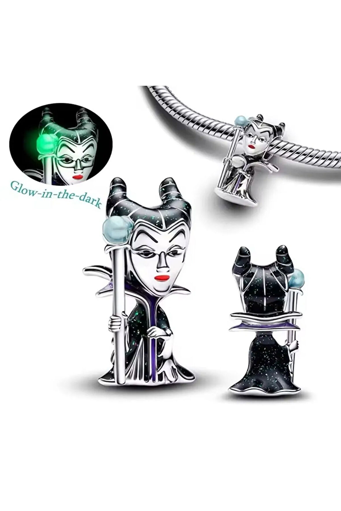 925 Ayar Gümüş Disney “KÖTÜLER” Malefiz Charmı