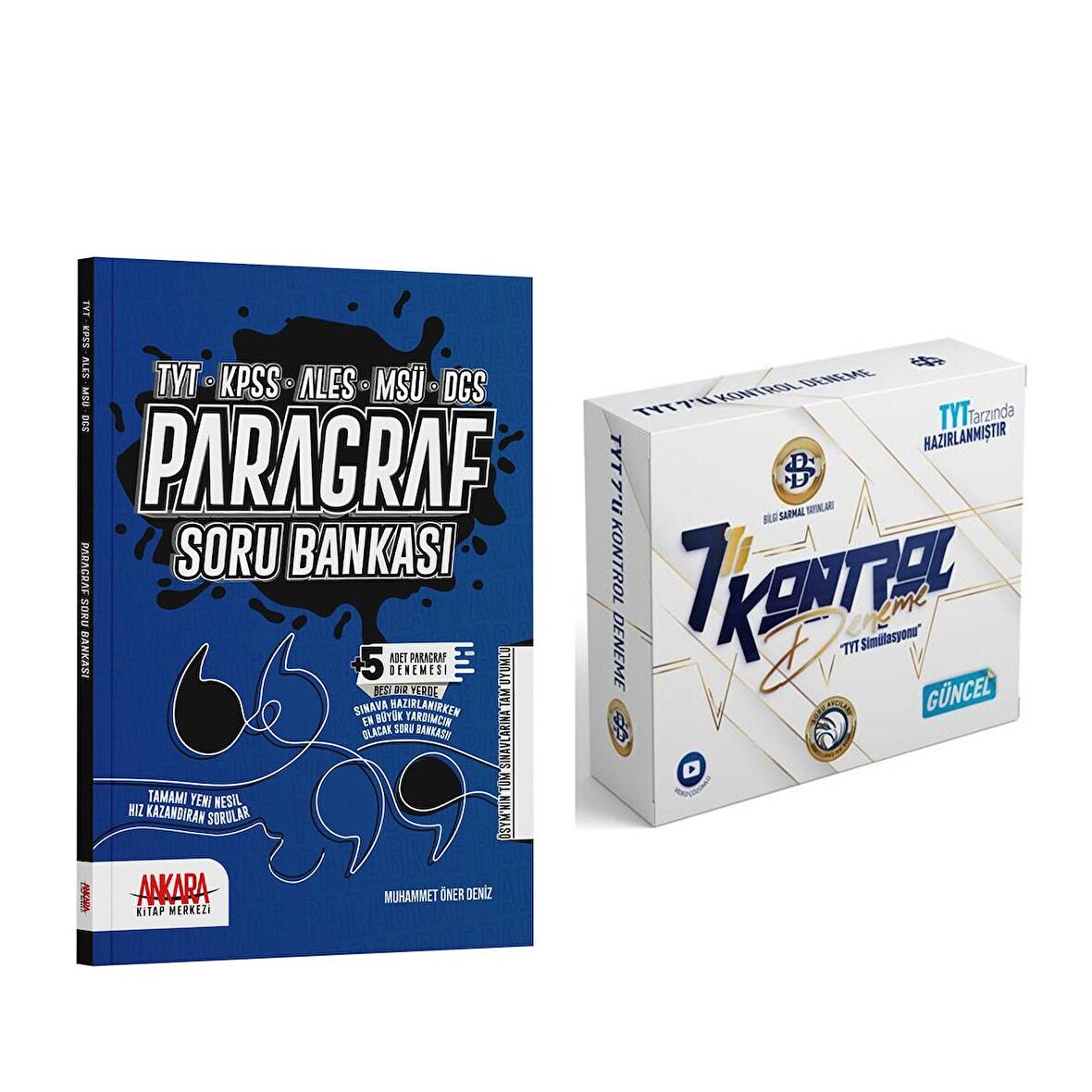 Ankara Kitap Merkezi Paragraf Soru Bankası ve Bilgi Sarmal TYT 7 Kontrol Deneme Seti 2 Kitap