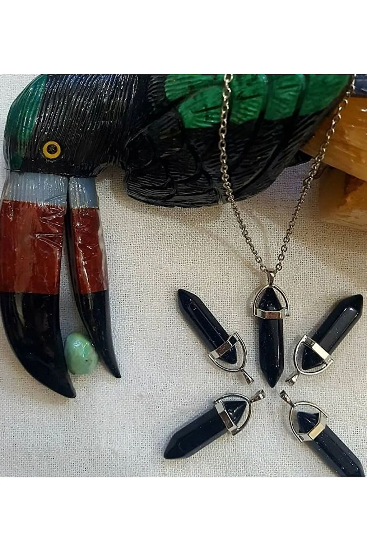 Yıldız Doğal Taş Pandül Kolye