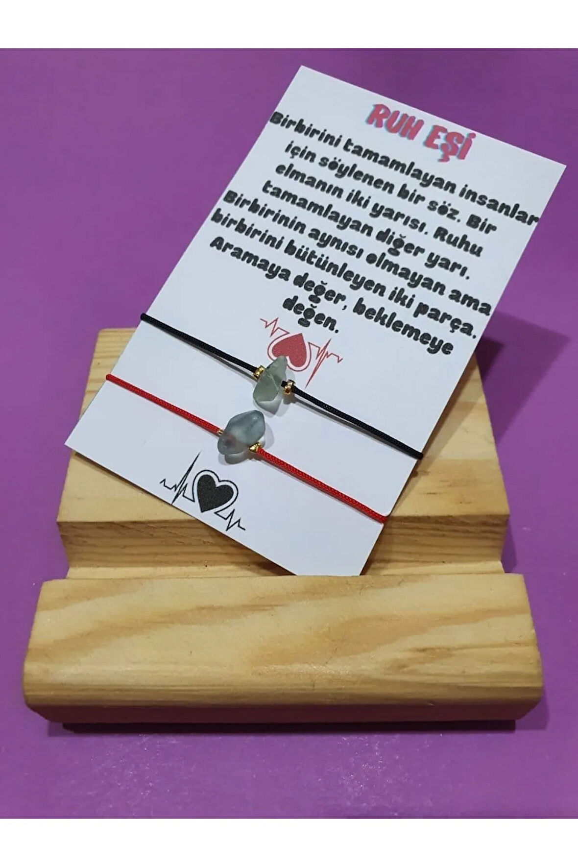 Ruh Eşi Akuamarin Doğal Taşlı İp Bileklik