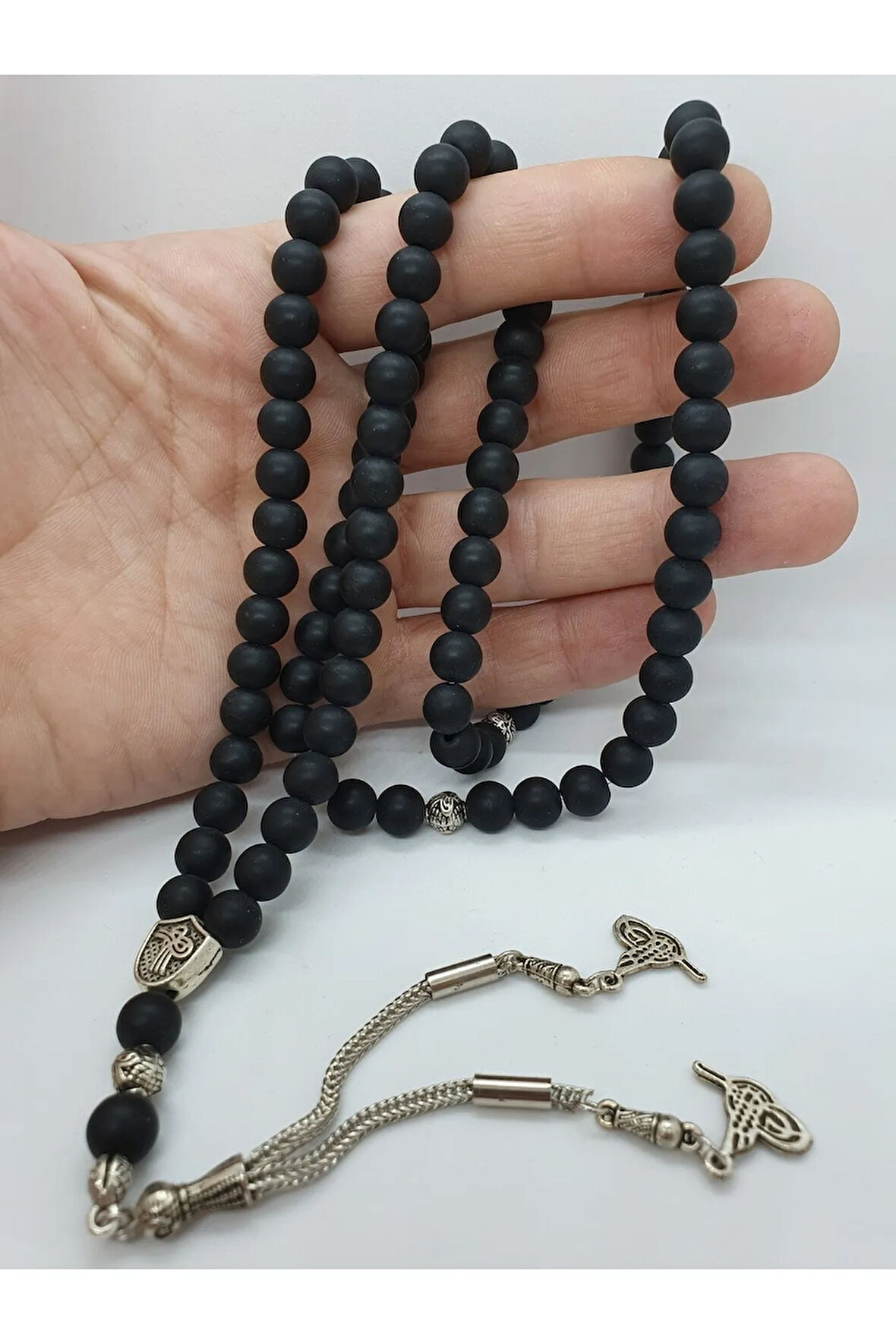 Oniks Taşı Doğal Taş Namaz Tesbihi