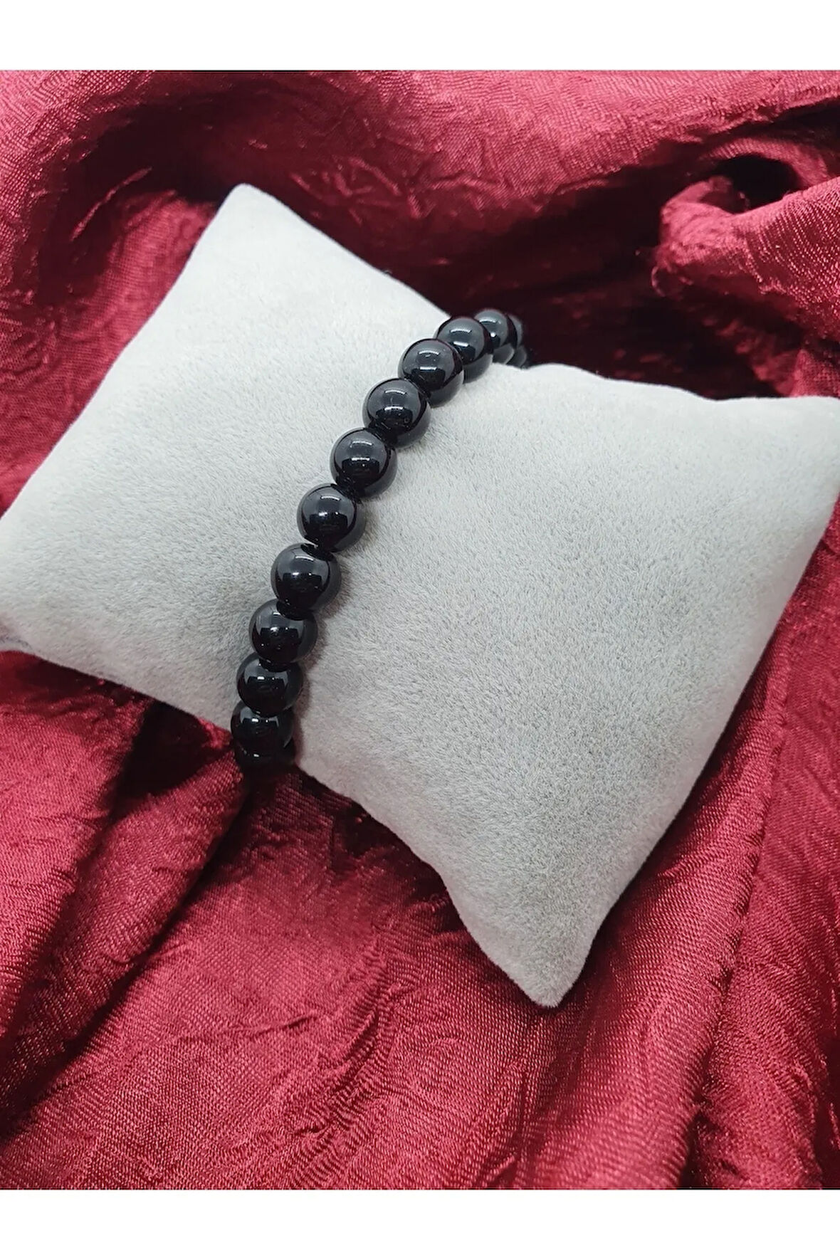 Doğal Akik Taşı Bileklik 8 mm