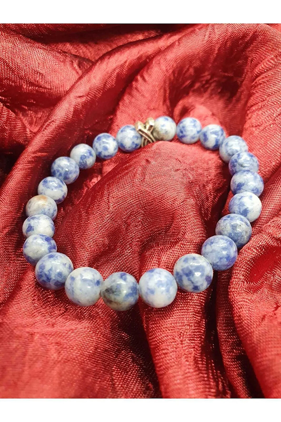 Doğal Sodalit Taşı Bileklik 8 mm