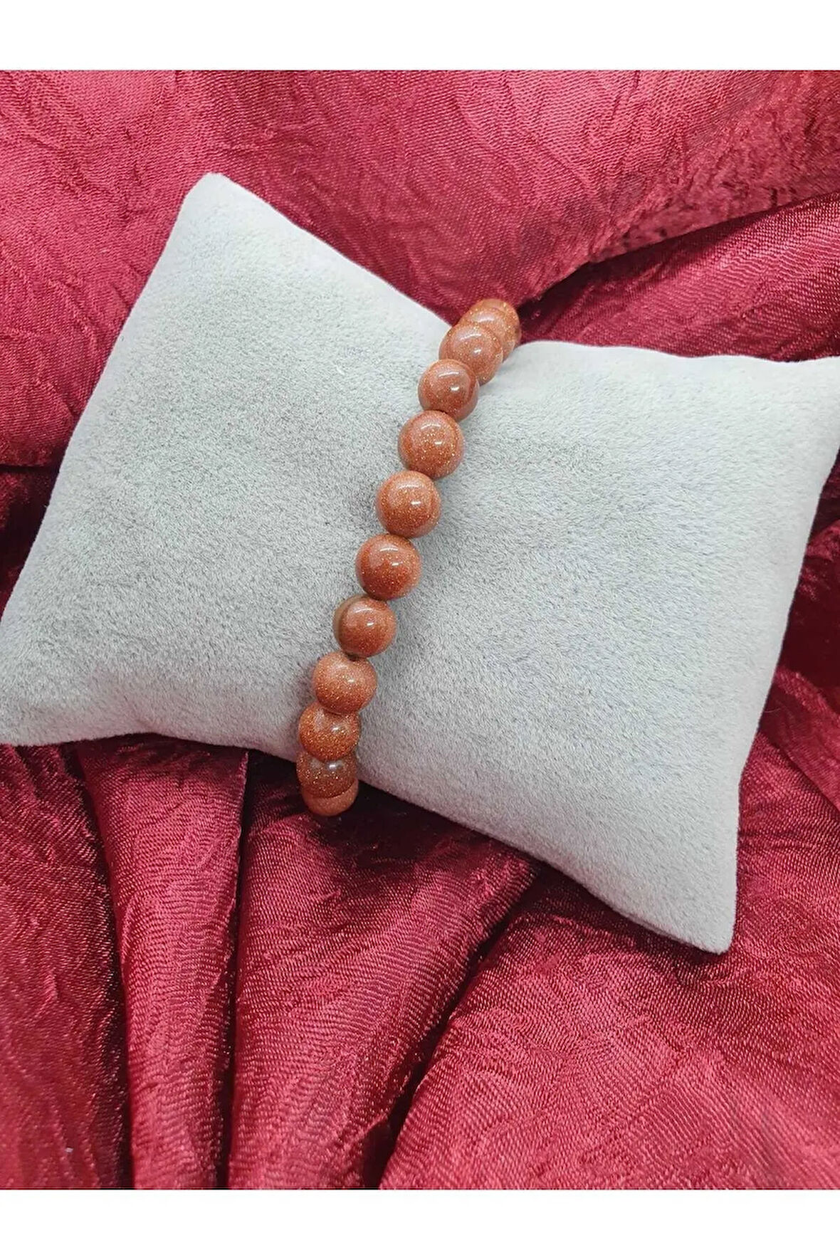 Doğal Yıldız (Kum) Taşı Bileklik 8 mm