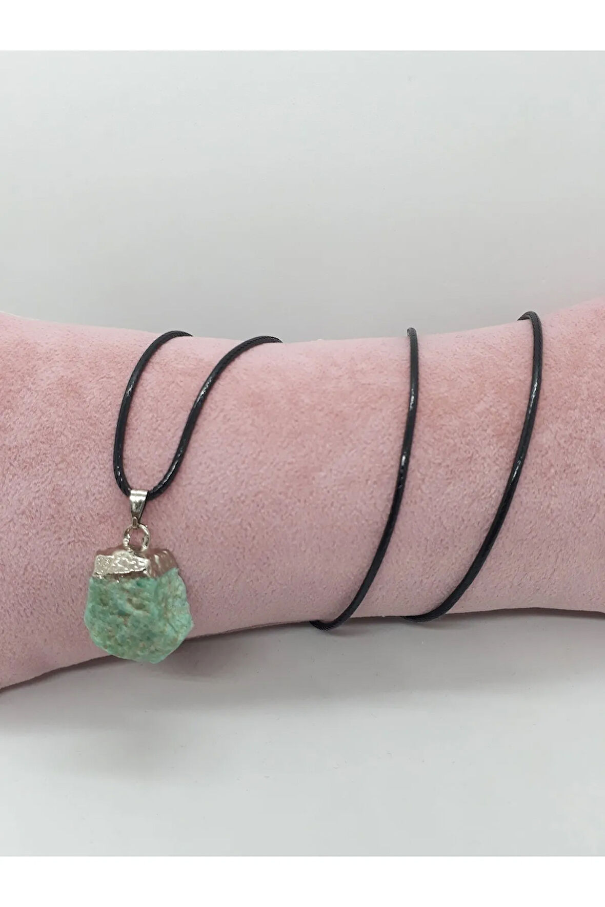 Krizokol Doğal Taş Kolye (Zincir ve İp Dahil)