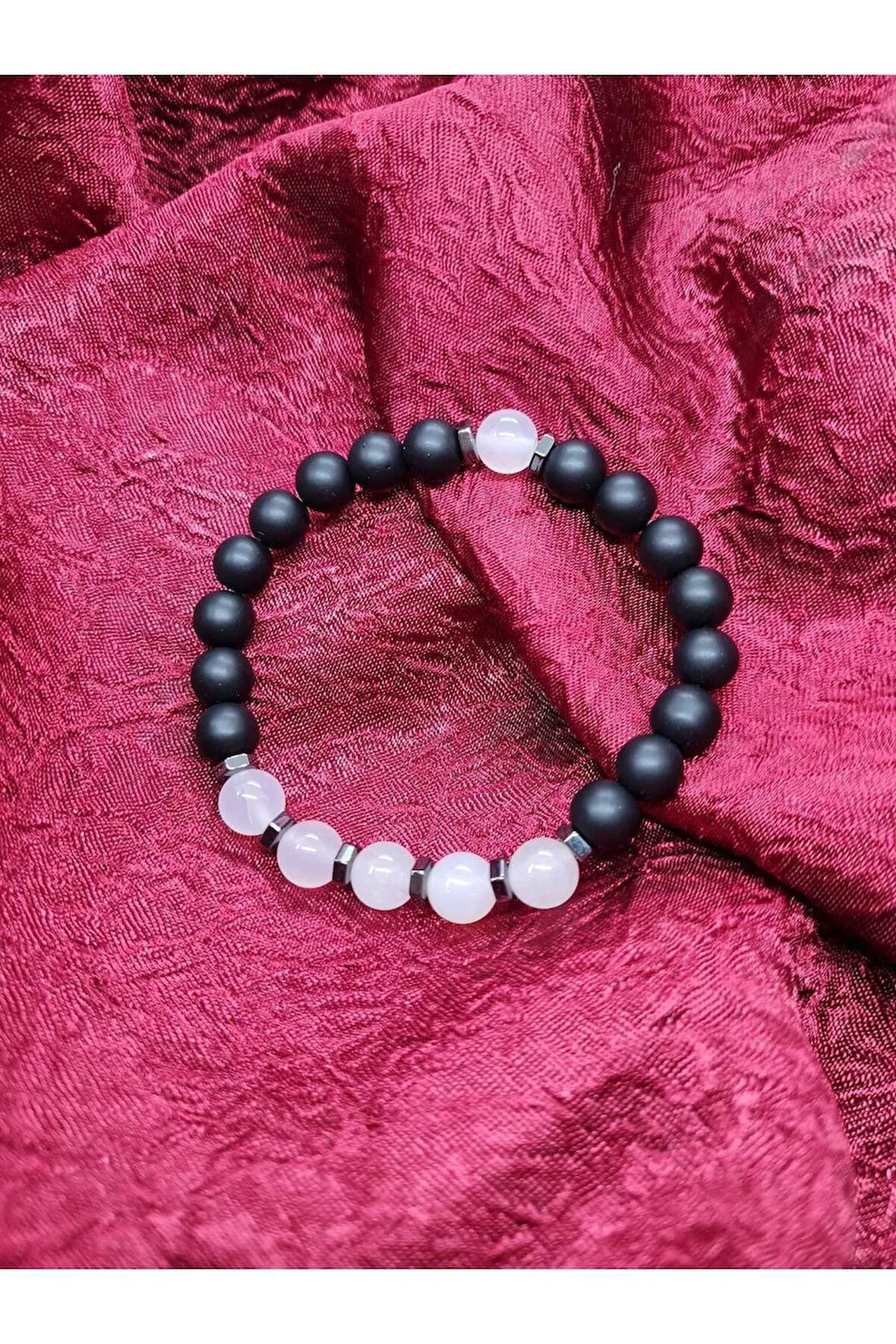 Opal Hematit Oniks Doğal Taş Bileklik 8mm