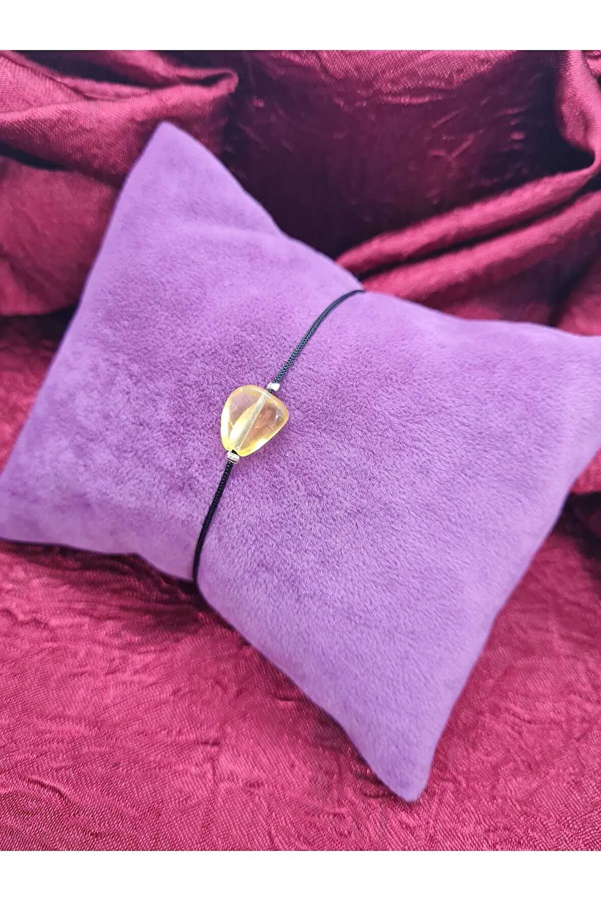 Ham Damla Kehribar Bileklik