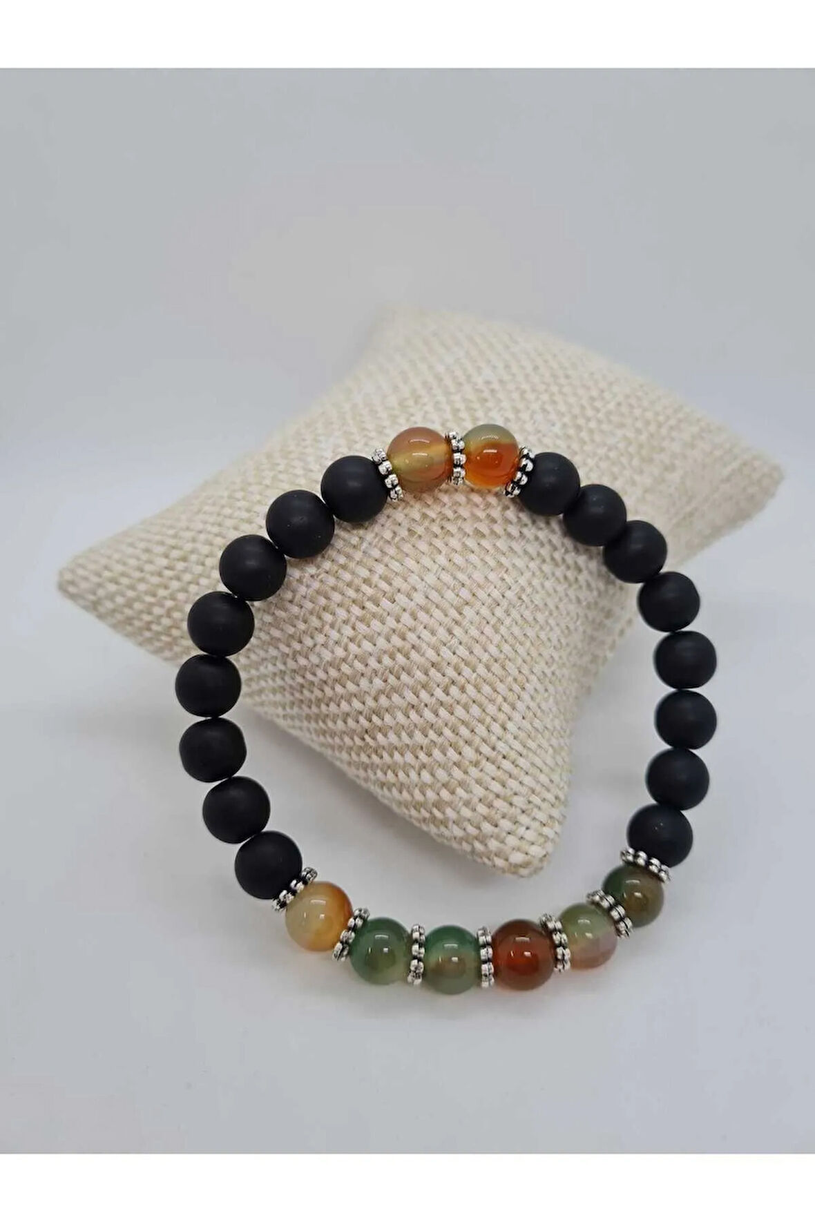 Oniks Akik Doğal Taş Bileklik