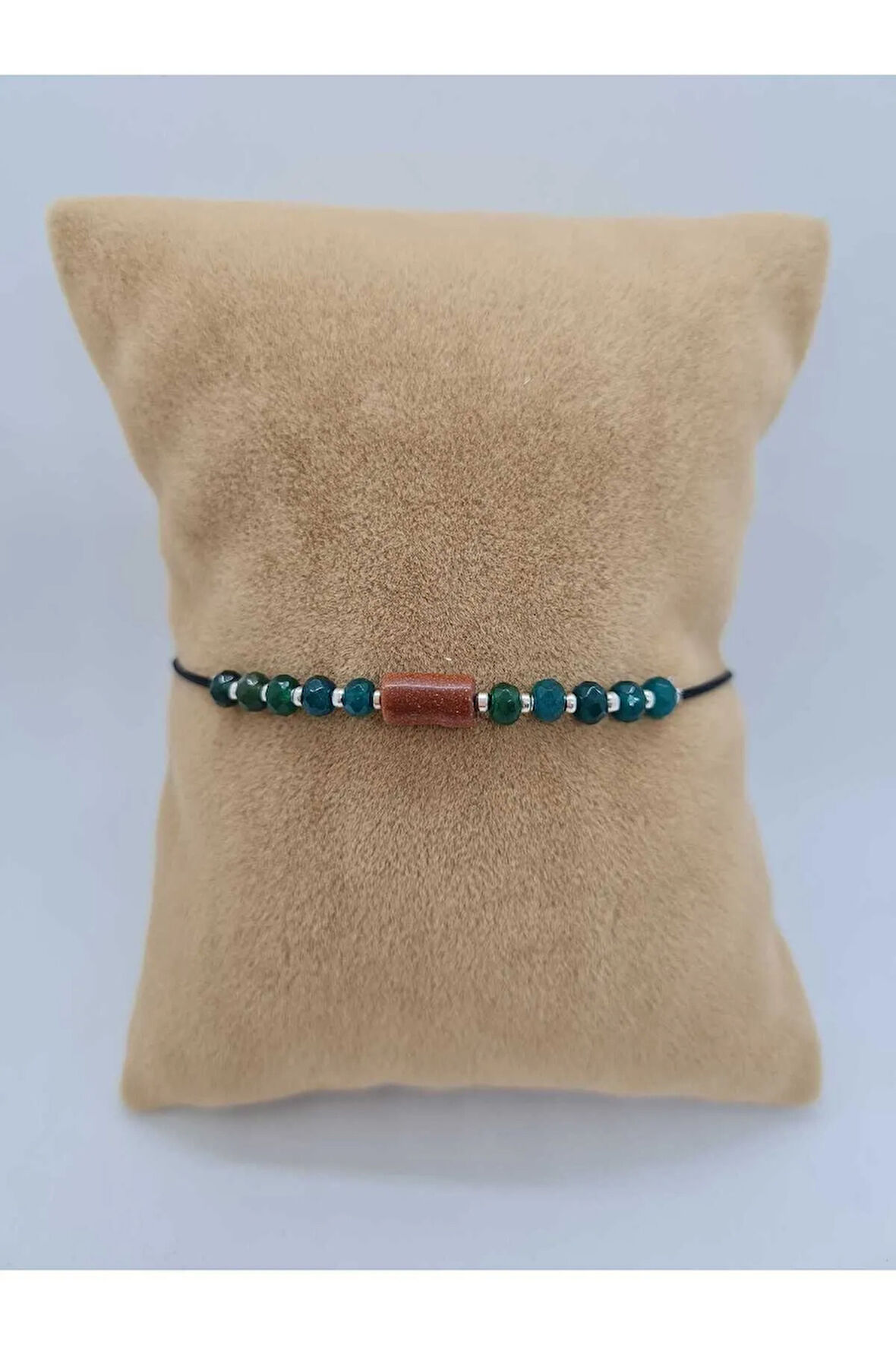 Zümrüt & Yıldız Doğal Taş Bileklik