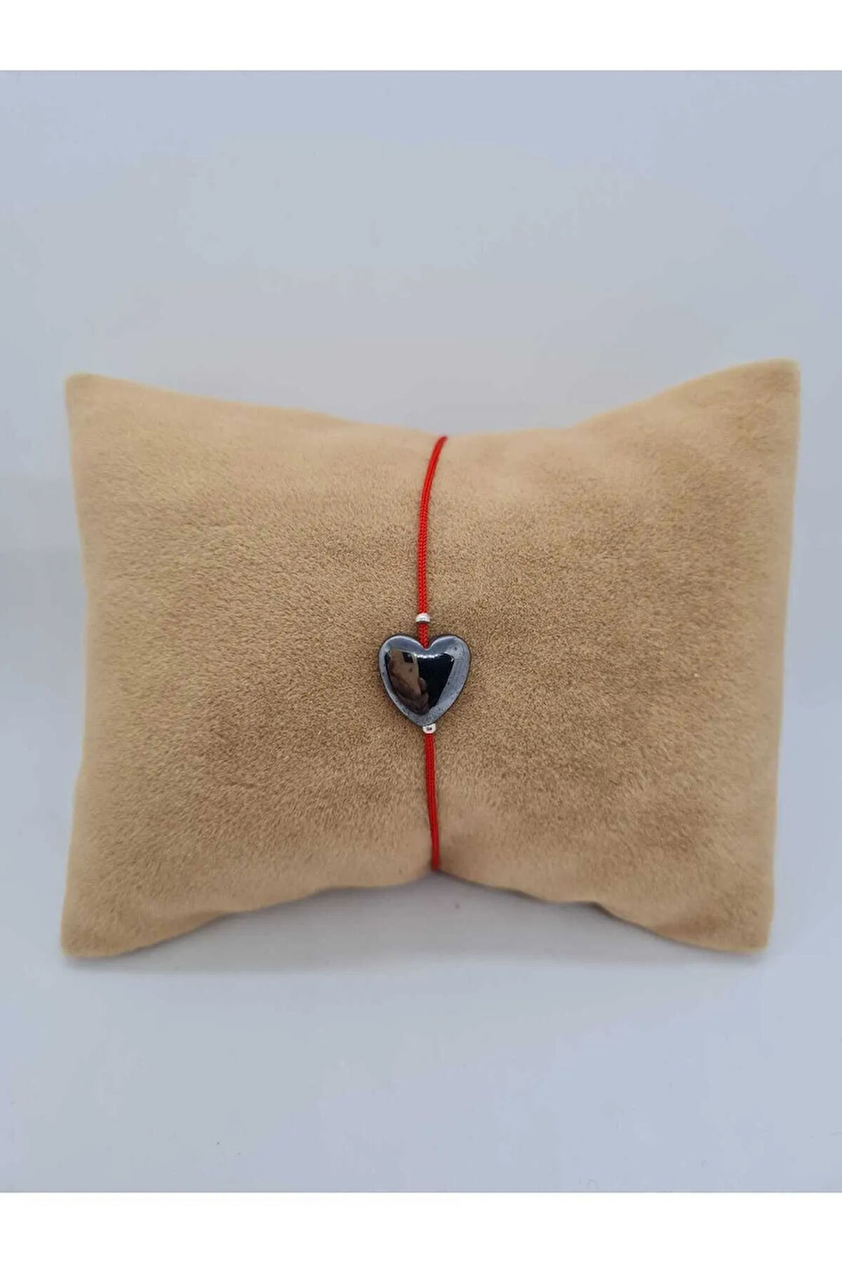 Hematit Doğal Taş Kalp Bileklik